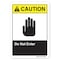 Signmission ANSI Caution, 12" Height, 18" Width, Decal, 12" H, 18" W, Landscape, Do Not Enter OS-CS-D-1218-L-19748 - alternate 1
